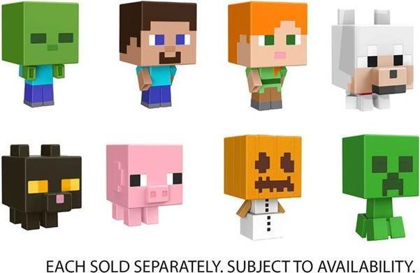 Image du produit Mattel Φιγούρα Minecraft Mob Head Mini HDV64 (1τμχ Τυχαία Επιλογή)