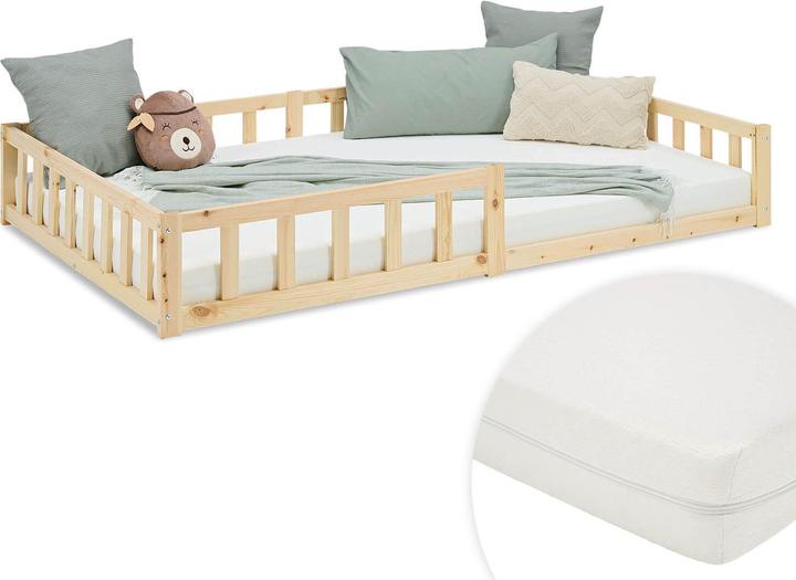 Produktbild Homestyle4u Bodenbett Set (120 x 200 cm)