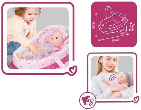 Produktbild Komelon 14in Doll Backpack Set With Drink /Pee