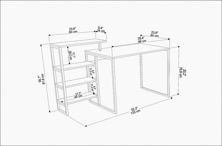 Actual product image Kalune Design Jaxxon (133 x 60 x 77 cm)