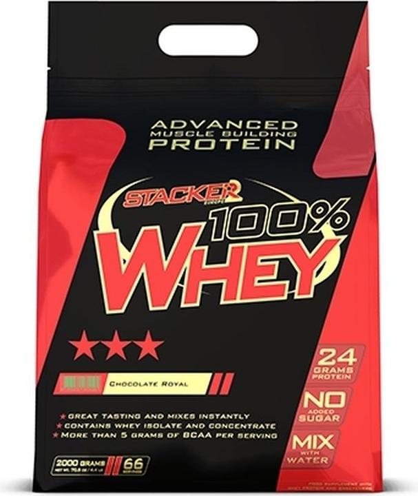 Produktbild Stackers 100% Whey (2000 g, Stracciatella)