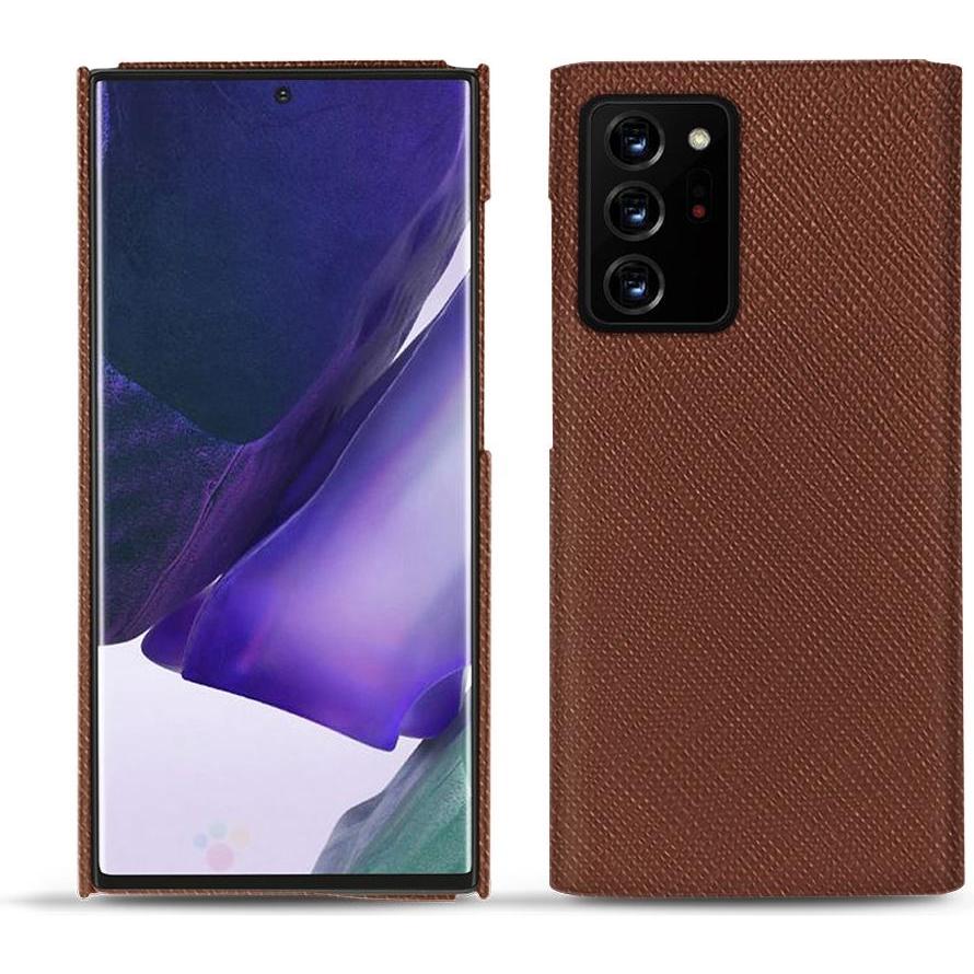 Noreve Lederschutzhülle (Samsung Galaxy Note 20 Ultra), Smartphone Hülle, Braun