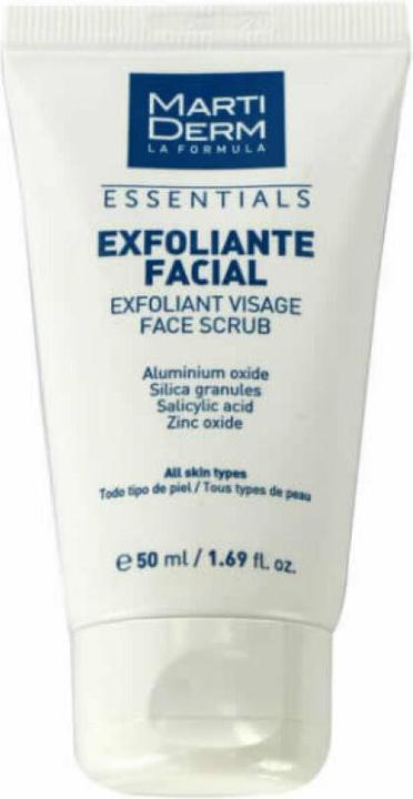 Actual product image Martiderm Essentials Exfoliating Face Cream 50 ml (Facial cleansing wipes, 50 ml)