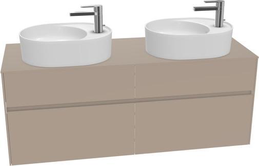 Produktbild Villeroy & Boch Collaro Waschbeckenunterschrank 1400x548x500 mm, 4 Auszüge, für 2 Waschbecken, C0 (147 x 50 x 57 cm)