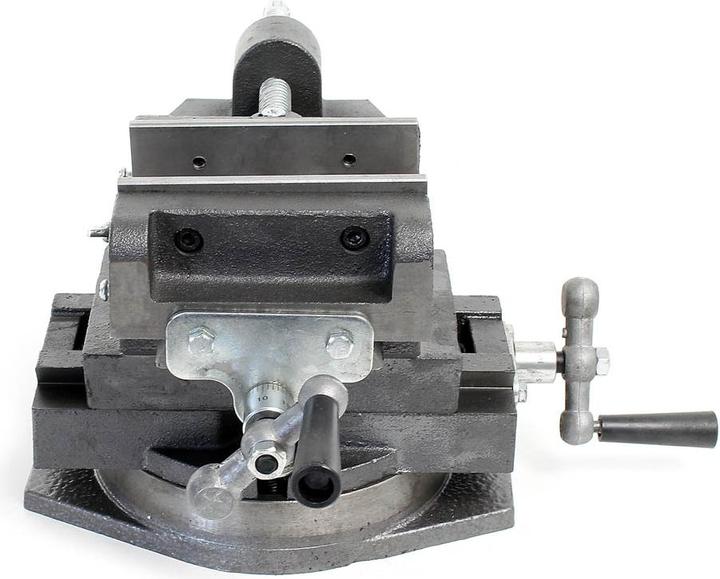 Produktbild Wiltec 125mm Schraubstock Drehteller Maschinenschraubstock Tischschraubstock (125 mm)