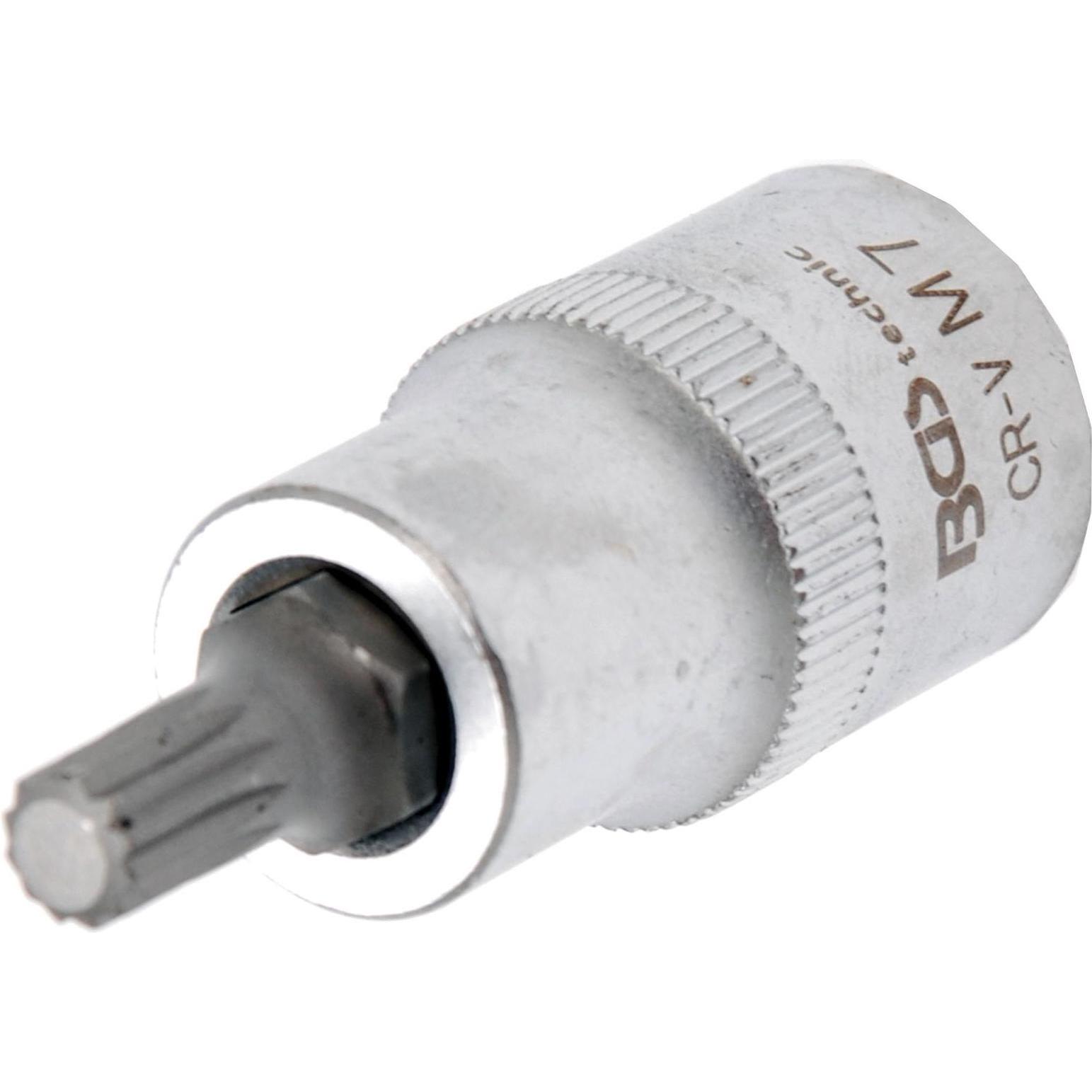 Thumbnail - BGS, Bits, Bit-Einsatz Antrieb Innenvierkant 12,5 mm (1/2") Innenvielzahn (für XZN) M7 (12,5 mm)