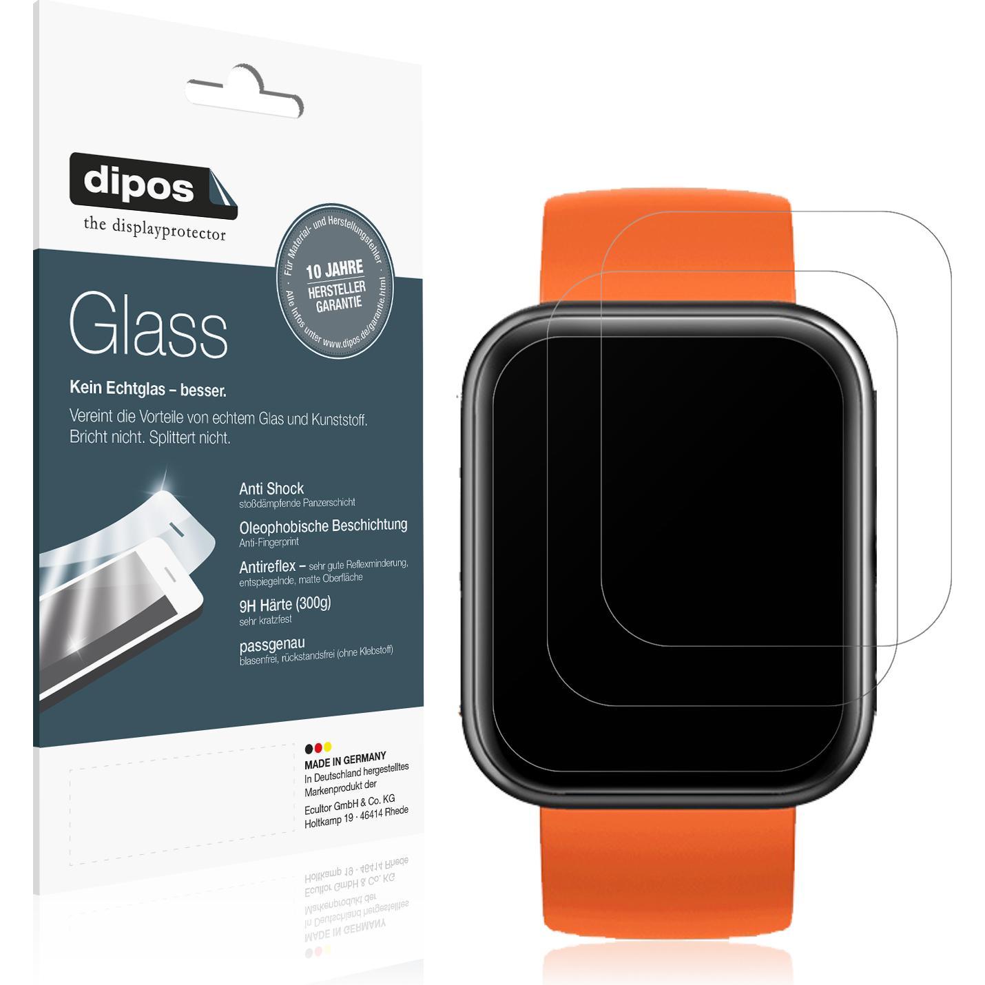 Dipos Displayschutz Anti-Shock, Smartwatch Schutzfolie, Transparent