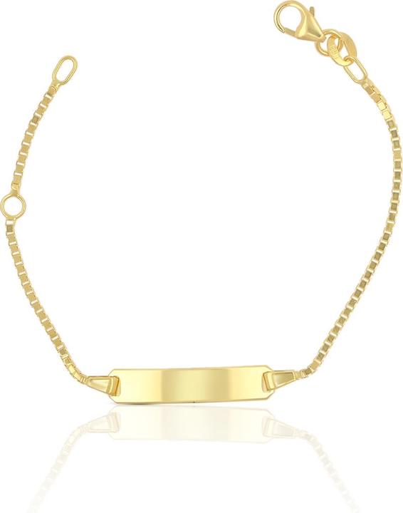 Image du produit Muau Bracelet plaquette (14 cm, Or jaune 750/18K)