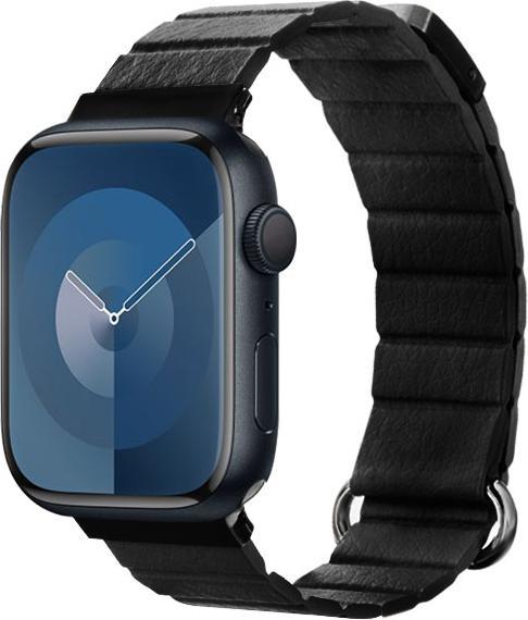 Produktbild Crong Eclipse - Apple Watch Leder-Magnetarmband 42/44/45/49 mm (Schwarz) (Öko-Leder)