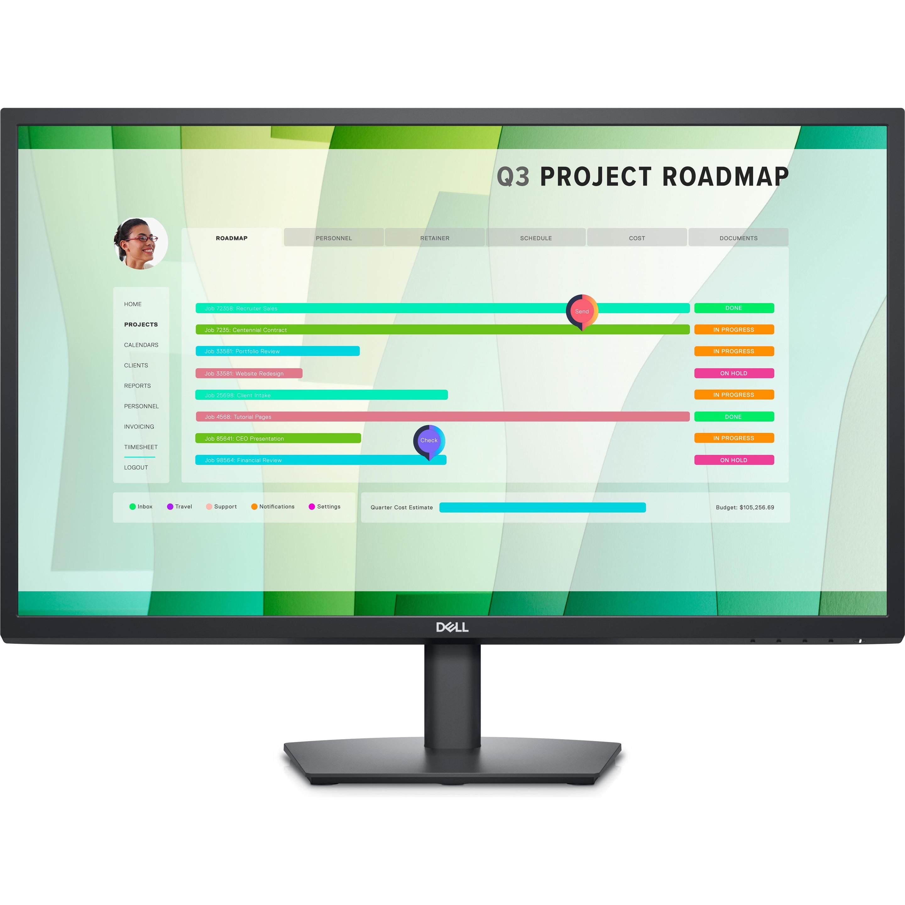 Dell E2723HN (1920 x 1080 Pixel, 27"), Monitor, Schwarz