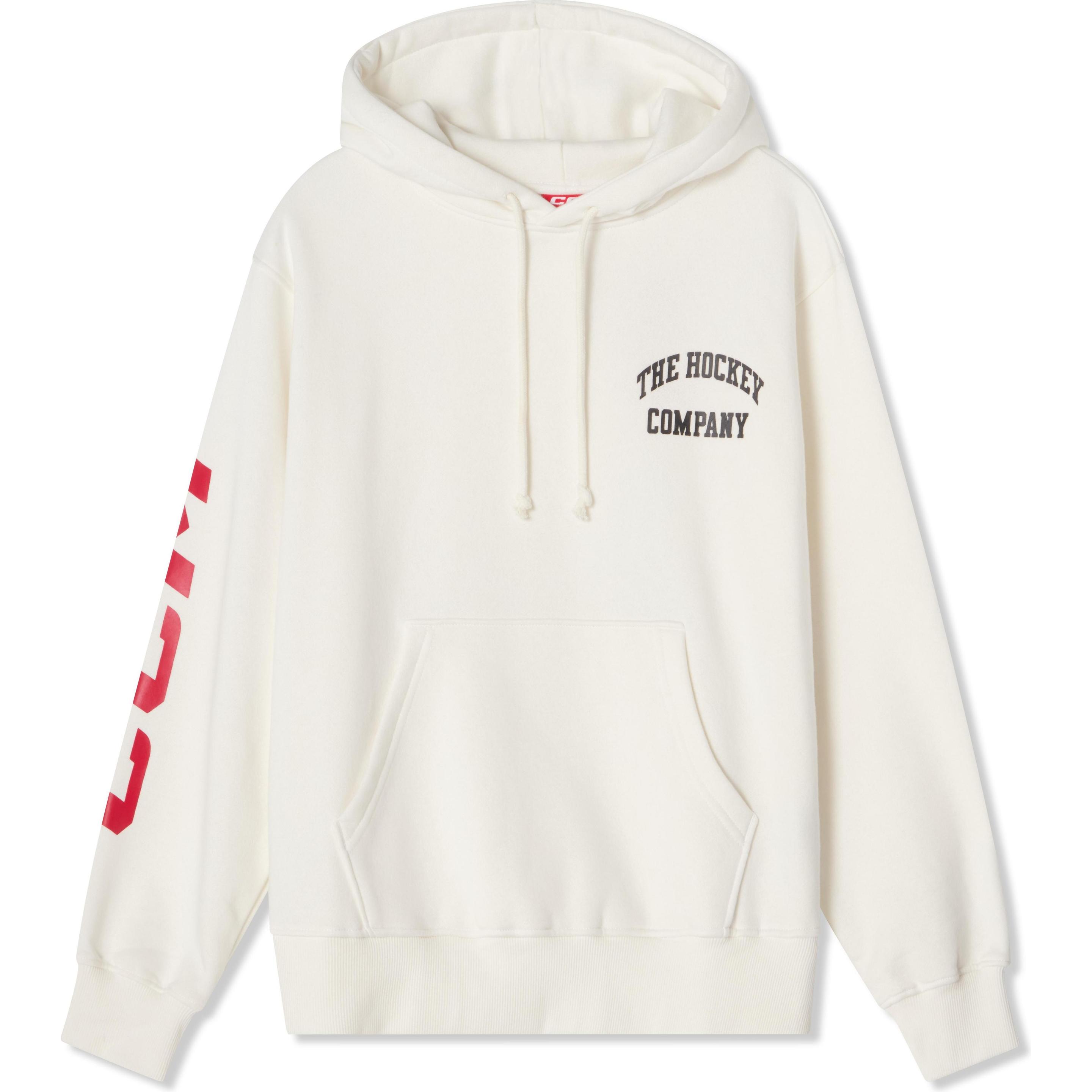 CCM, Felpa + Maglione, FHO51A AD ATB Hoodie Blanc de Blanc M, Bianco, (M)