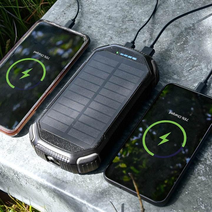Image du produit Mikamax Banque d'énergie solaire QI 20.000 MAH (20000 mAh, 10 W, 74 Wh)