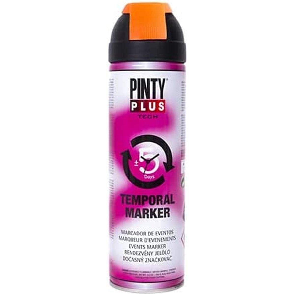 Pintyplus, Evidenziatori, Sprühfarbe Tech T143 Vorübergehend Orange 500 Ml (1x)