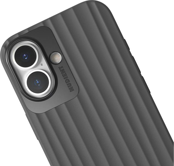 Produktbild Nudient Back Cover Bold MagSafe iPhone 16 Storm Black (Apple iPhone 16)