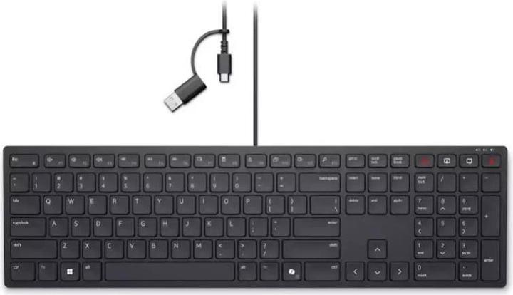 Actual product image Dell Wired Collaboration Keyboard - KB525C - English (QWERTY) (IT, Cable)