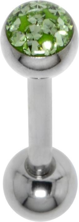 Produktbild Bijouteria Zungenpiercing (Chirurgenstahl 316L, Epoxiharz, Kristall)