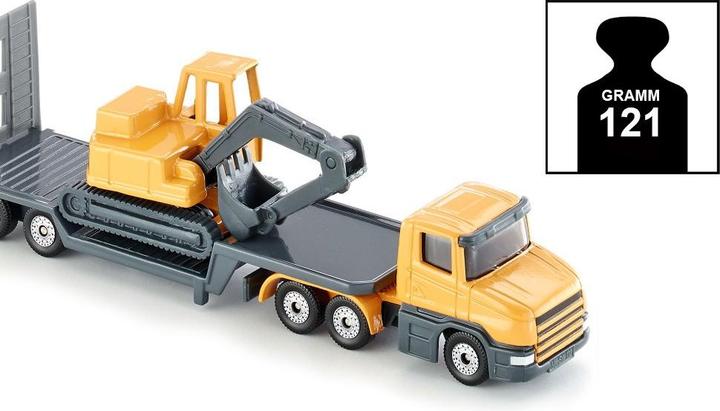 Produktbild Siku 1611 low Loader mit Bagger 1: 64