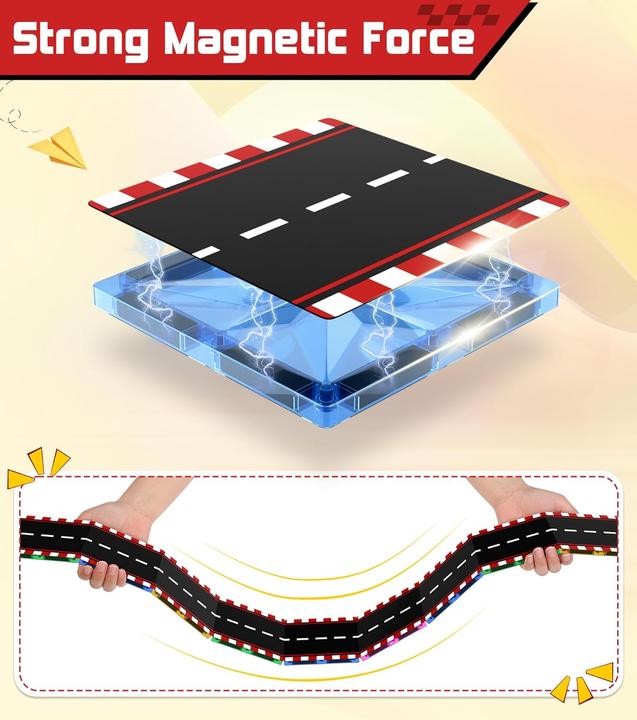 Image du produit Cooljoy 65-teiliges magnetisches Bausteine Set