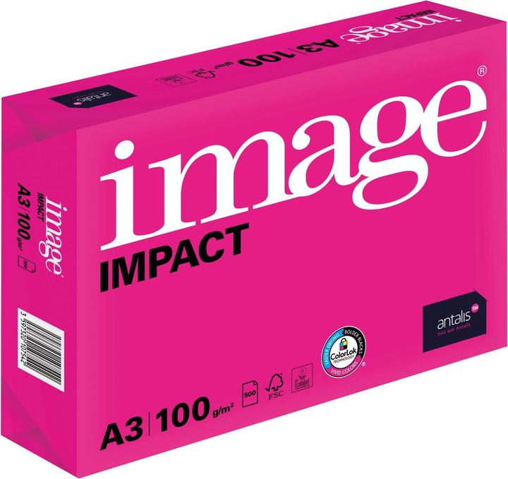 Produktbild Image Kopierpapier Impact A3, Hochweiss, 100 g/m²,500 Blatt (100 g/m², 500 x, A3)