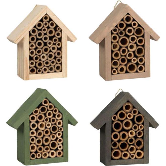 Insektenhotel, Insektenhotel Holz, 10x11x4cm