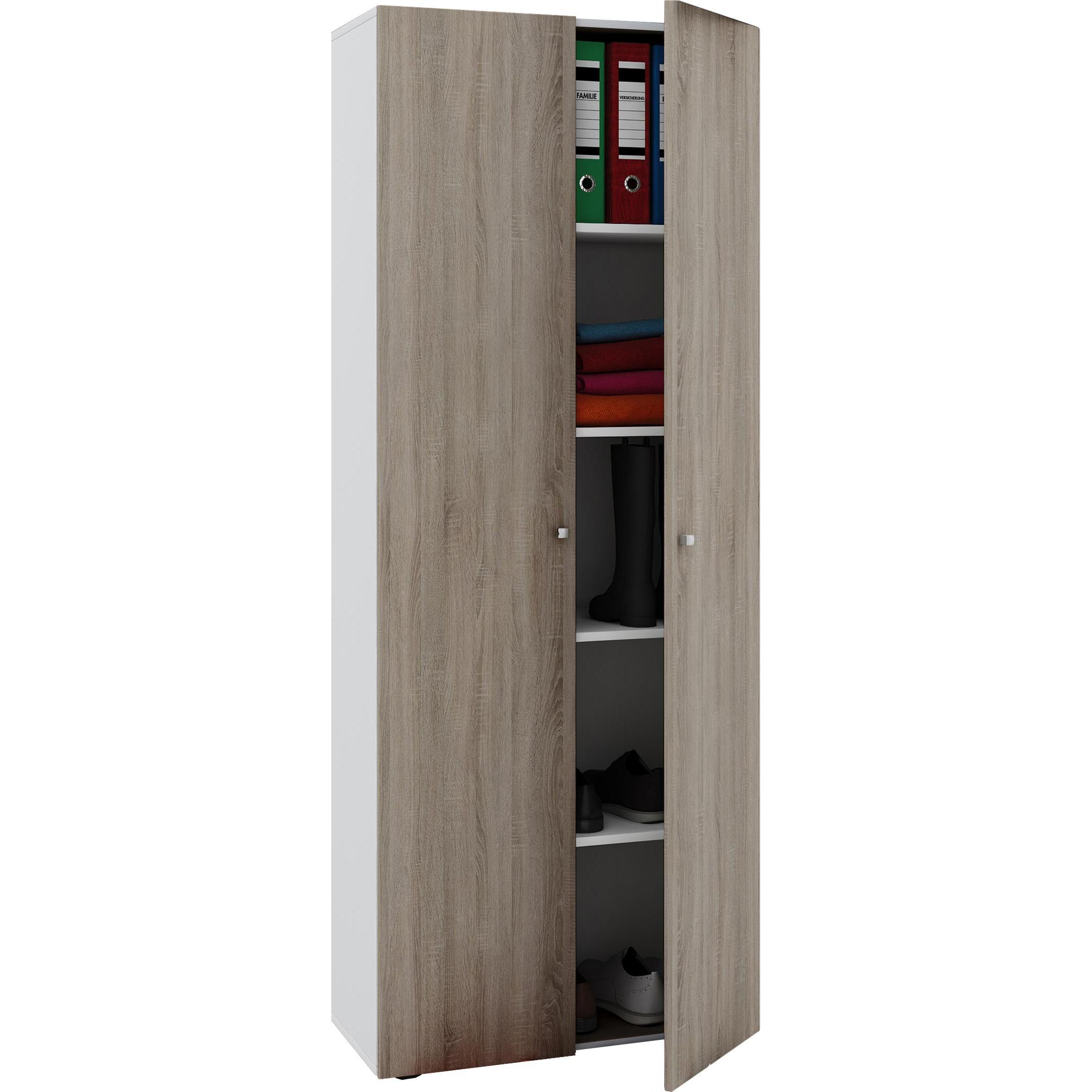 Thumbnail - VCM, Aktenschrank, Holz Mehrzweckschrank Vandol mit Drehtüren (70 x 40 cm)