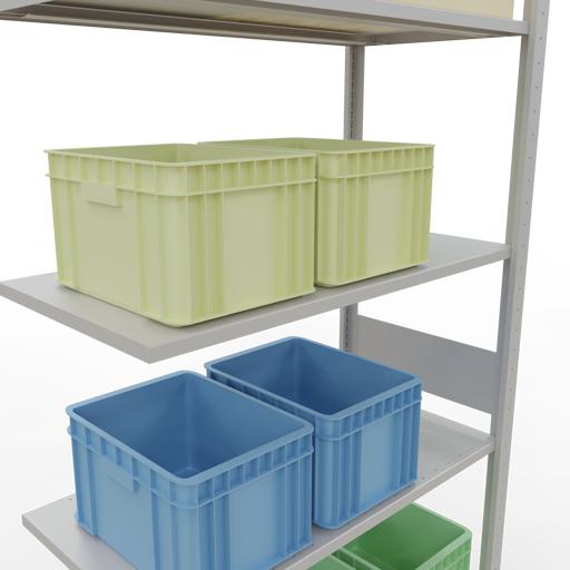 Image du produit Schulte Lagertechnik Système d'assemblage de rayonnages MULTIplus85 avec traverses de longueur