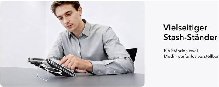 Actual product image ESR - Classic Hybrid HaloLock Kickstand - Samsung Galaxy S26 - Clear (Samsung Galaxy S26)