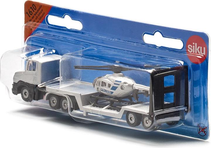 Actual product image Siku Low loader with helicopter