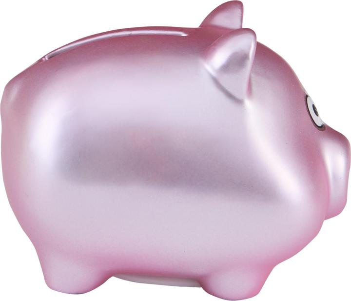 Image du produit Idena Tirelire cochon rose métallisé 7x7x8cm