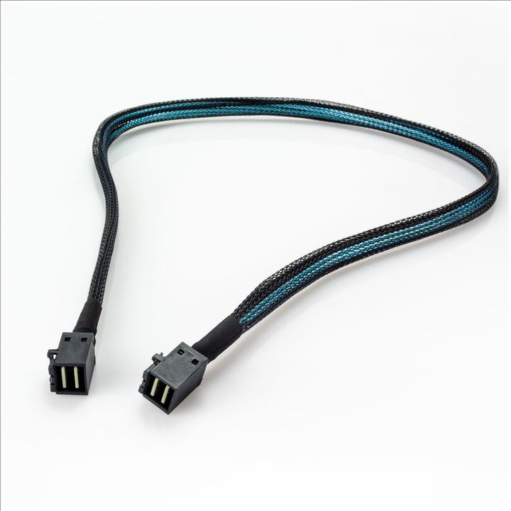 Actual product image Fantec SRC-MINI SAS TO 4X SATA CABLE - mini SAS SFF8087 to 4x SATA cable for SRC 12G Enclosure Series 7 (70 cm)