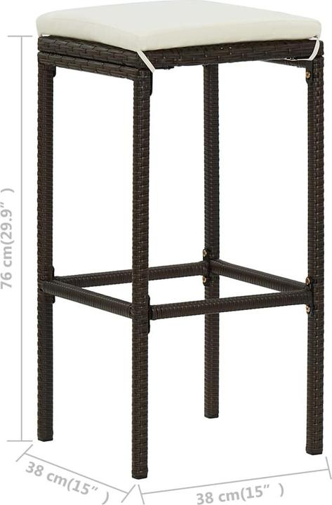 Actual product image vidaXL Barstuhl