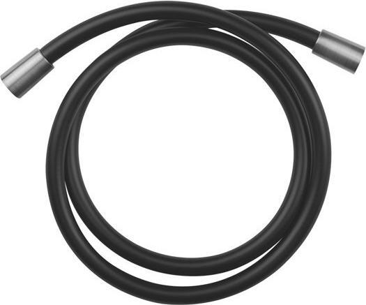 Gessi tubo doccia Darkflex 1500 mm con dado conico 1/2 tubo sempre nero, pezzi di collegamento in me (150 cm)