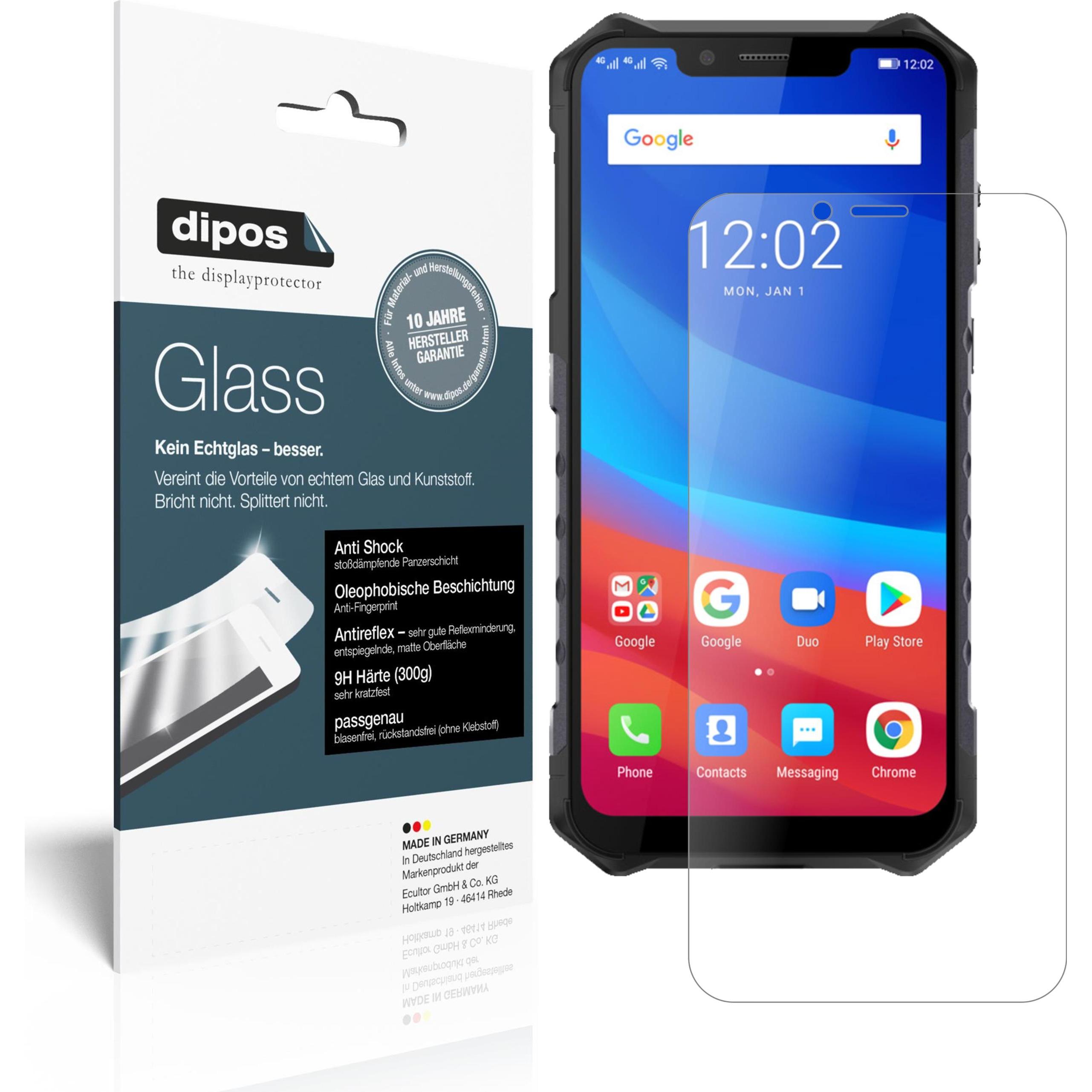 Dipos Displayschutz Anti-Shock (2 Stück, Ulefone Armor 6E), Smartphone Schutzfolie, Transparent