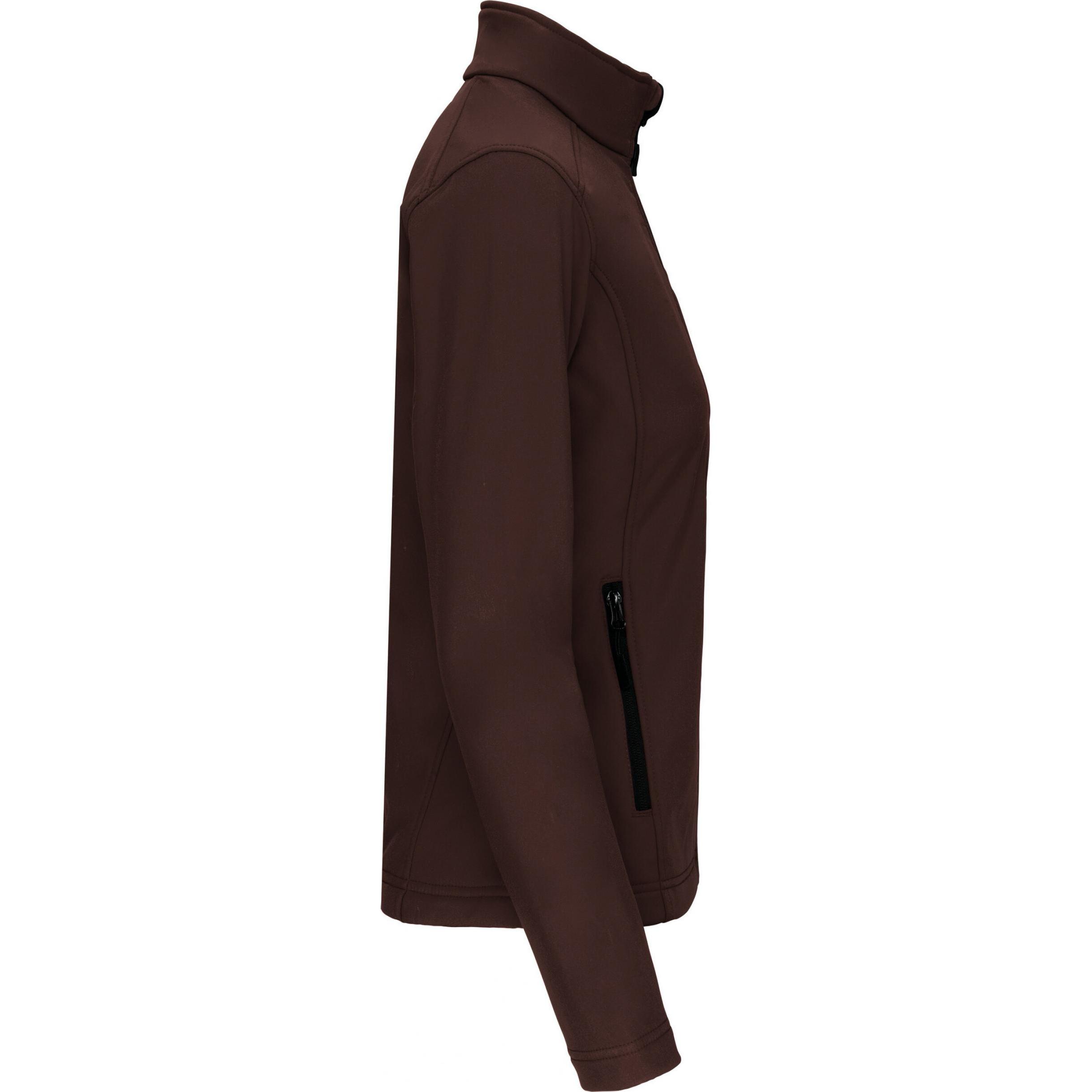 Thumbnail - Kariban, Damen, Jacke, Softshell (L), Braun, L