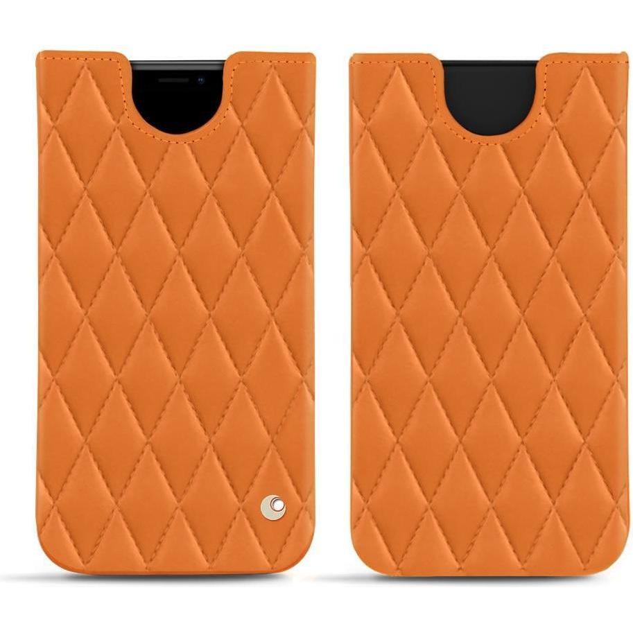 Noreve Lederschutzhülle (Apple iPhone XS Max), Smartphone Hülle, Orange