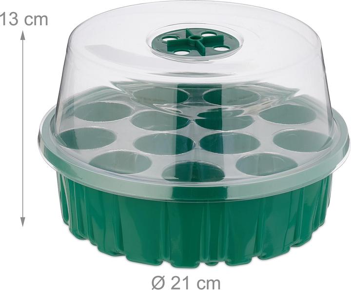 Actual product image Relaxdays 2x propagator greenhouse