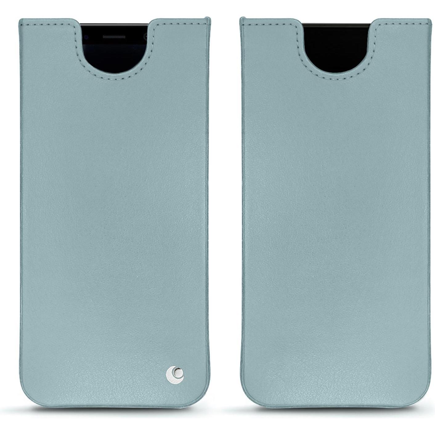 Noreve Lederschutzhülle (Samsung Galaxy S8+), Smartphone Hülle, Blau