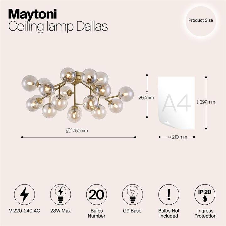Produktbild Maytoni Dallas (G9)