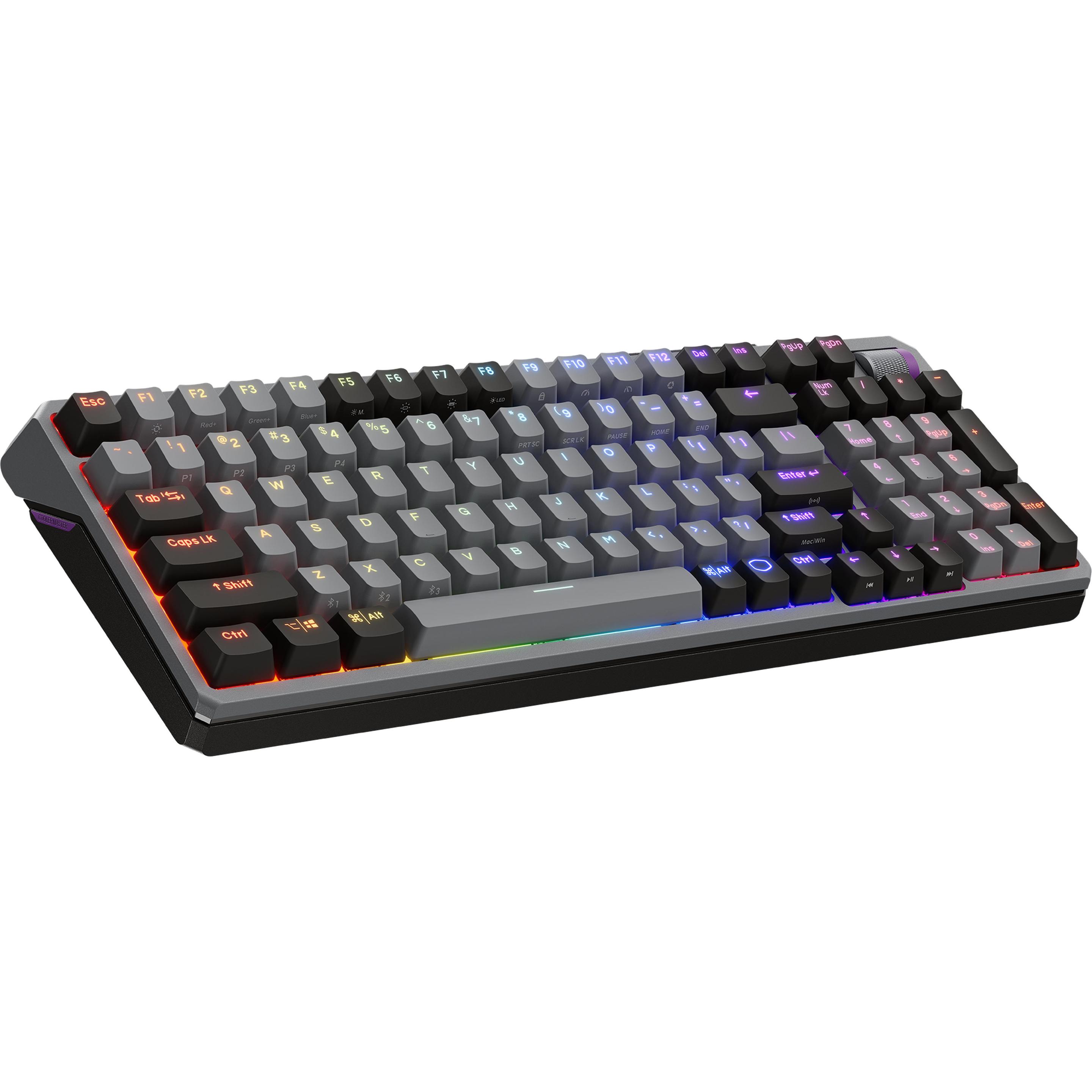 Thumbnail - Cooler Master CooMas MK770 Space Grey Red (DE, Kabellos), Tastatur, Grau