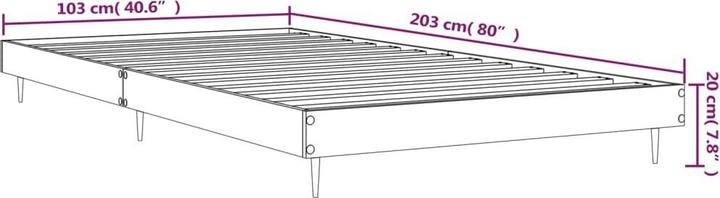 Image du produit vidaXL Bettgestell (100 x 200 cm)