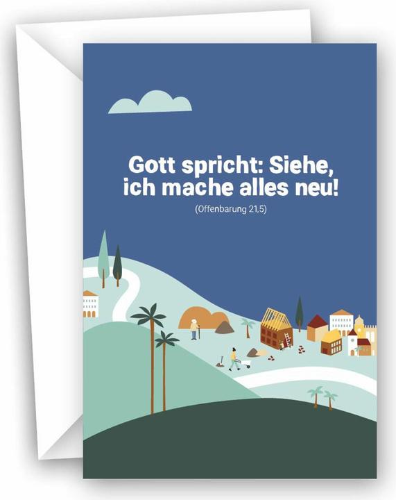 Produktbild Gott spricht: Siehe, ich mache alles neu (Offenbarung 21,5) Jahreslosung 2026 (A6)