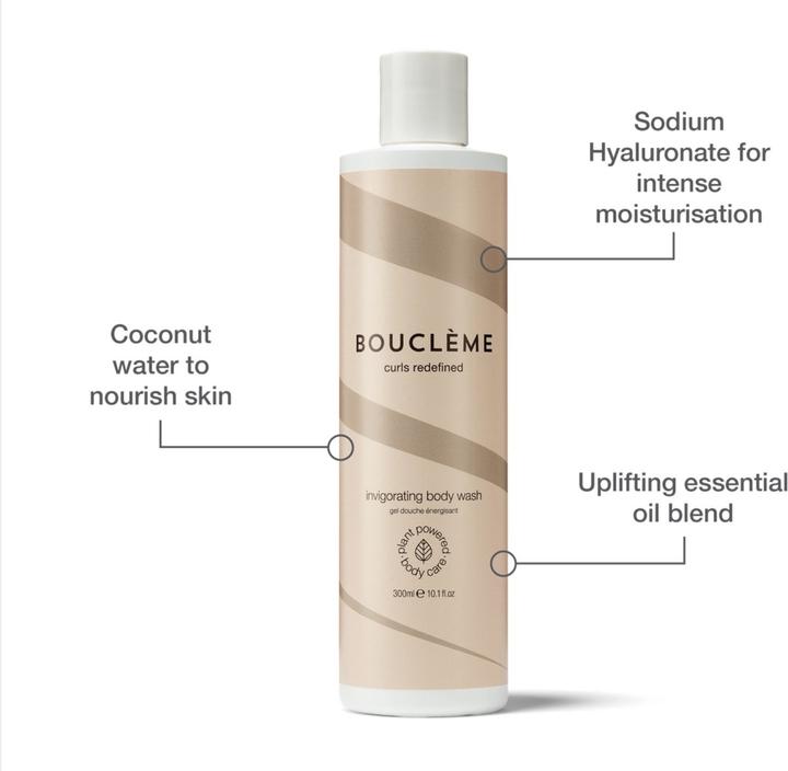 Produktbild Boucleme Bouclème Belebendes Veganes Body Wash mit ätherischen Ölen und Kokosnusswasser 300ml Creme (300 ml)