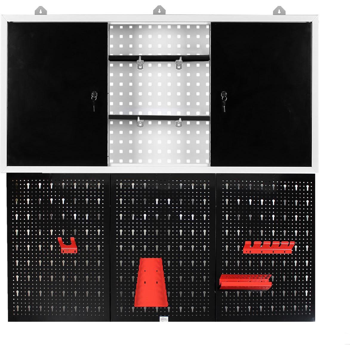 Armadio Metallico Per Officina Con Piani, Cassetti E Separatori Verniciato Monoblocco Cm. 100x50x200h - Foto 7