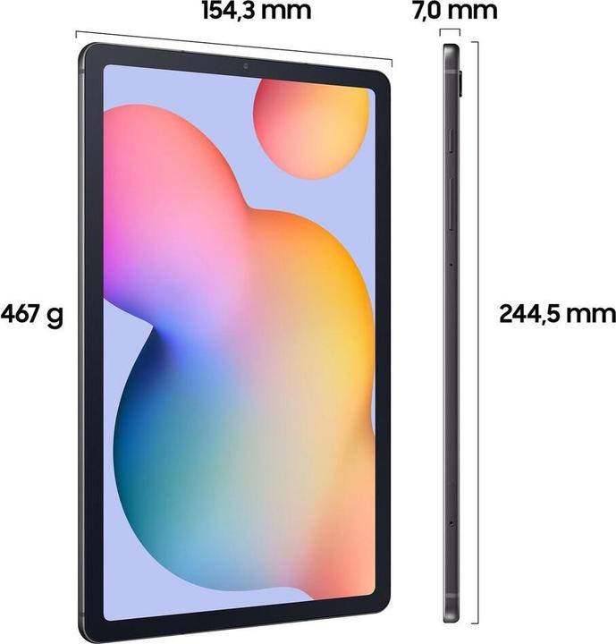 Produktbild Samsung Galaxy Tab S6 Lite (2022) (4G, 10.40", 128 GB, Oxford Gray)