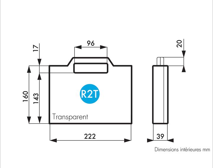 Actual product image RS PRO Cristal Polystyrene Box