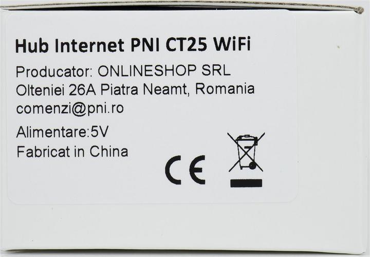 Image du produit PNI CT25WIFI Internet Hub pour la tête thermostatique CT25T, pour le contrôle de la température du