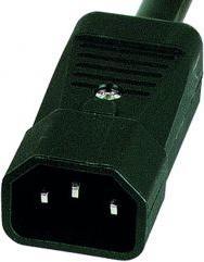 Actual product image Exertis Connect 19" PDU 9 x IEC13 socket in aluminium housing 1U, 3 x 1.5mm cable 2.5m, RAL 9005 black