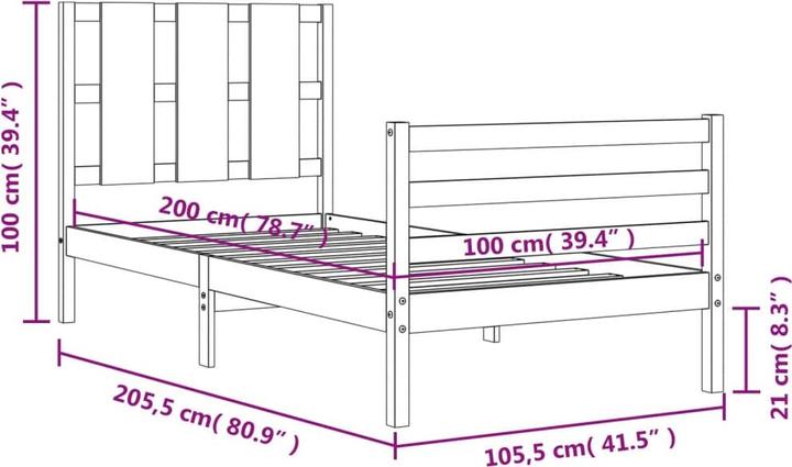 Produktbild VidaXL Virineia (100 x 200 cm)