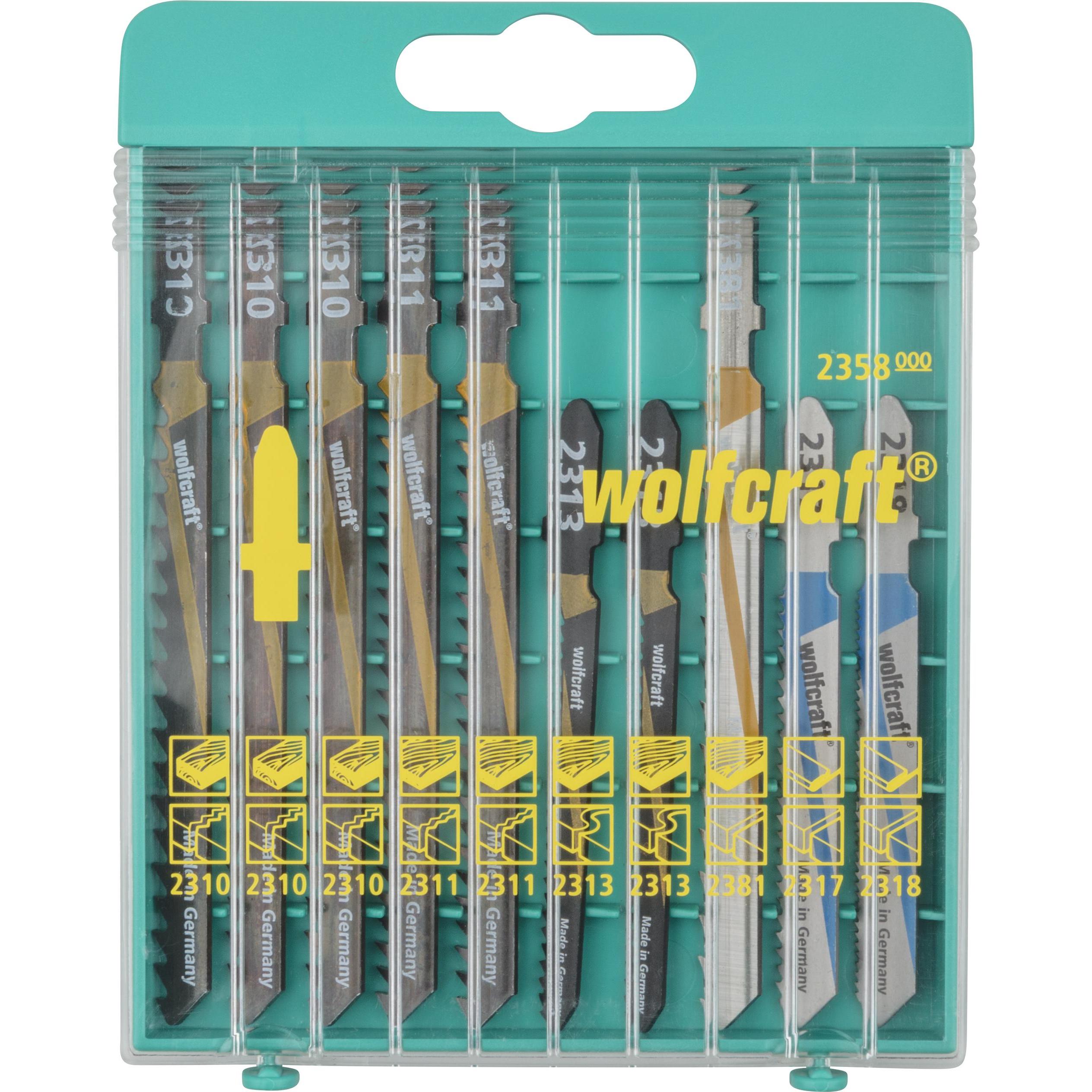 Thumbnail - wolfcraft, Sägeblatt, 10 Stichsägeblätter 2358000 Ho