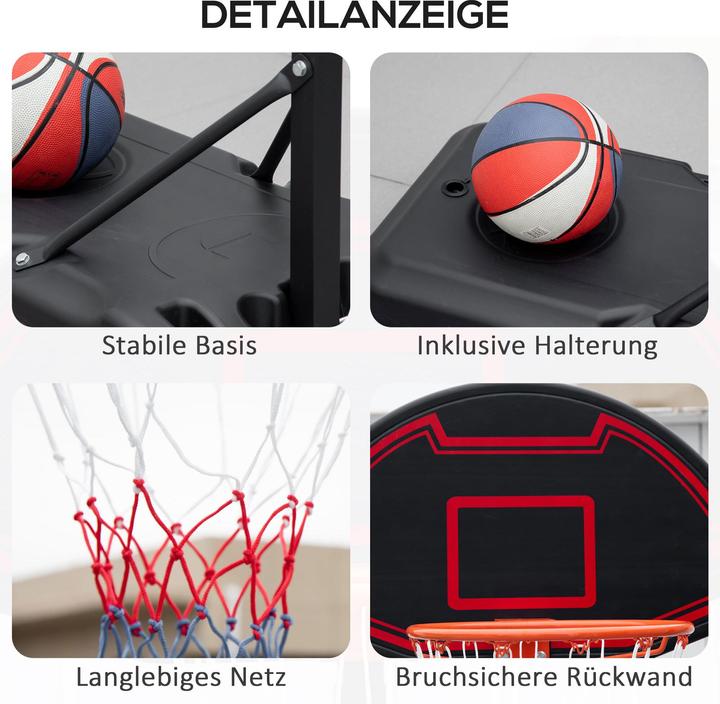 Produktbild Homcom Basketballkorb-Ständer mit Rollen